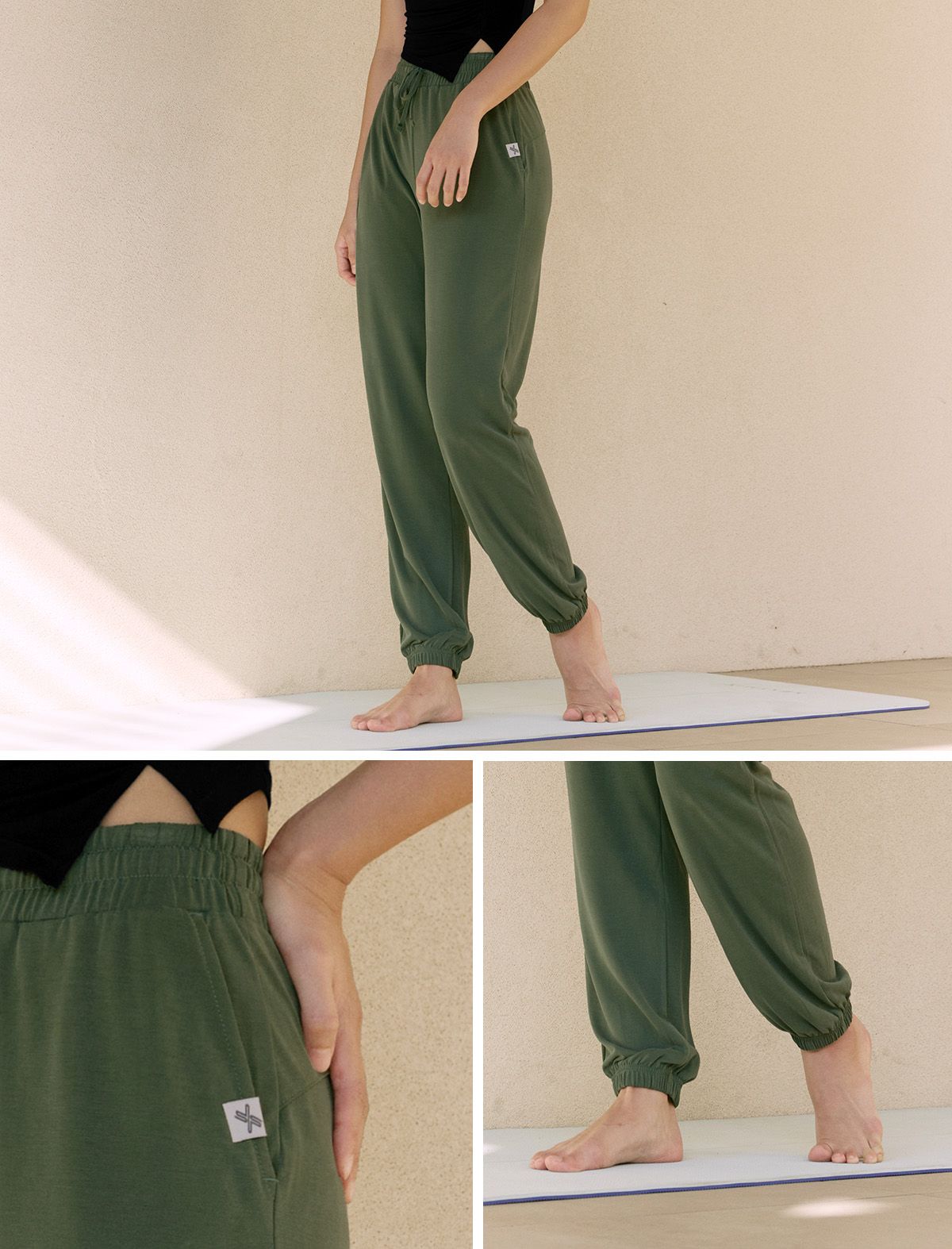  Quần XWFTP07H3 Relaxation Washing Jogger Pants -Hunter Green 