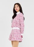  XGFGJ20H4 _ Tweed zip-up jacket pink 