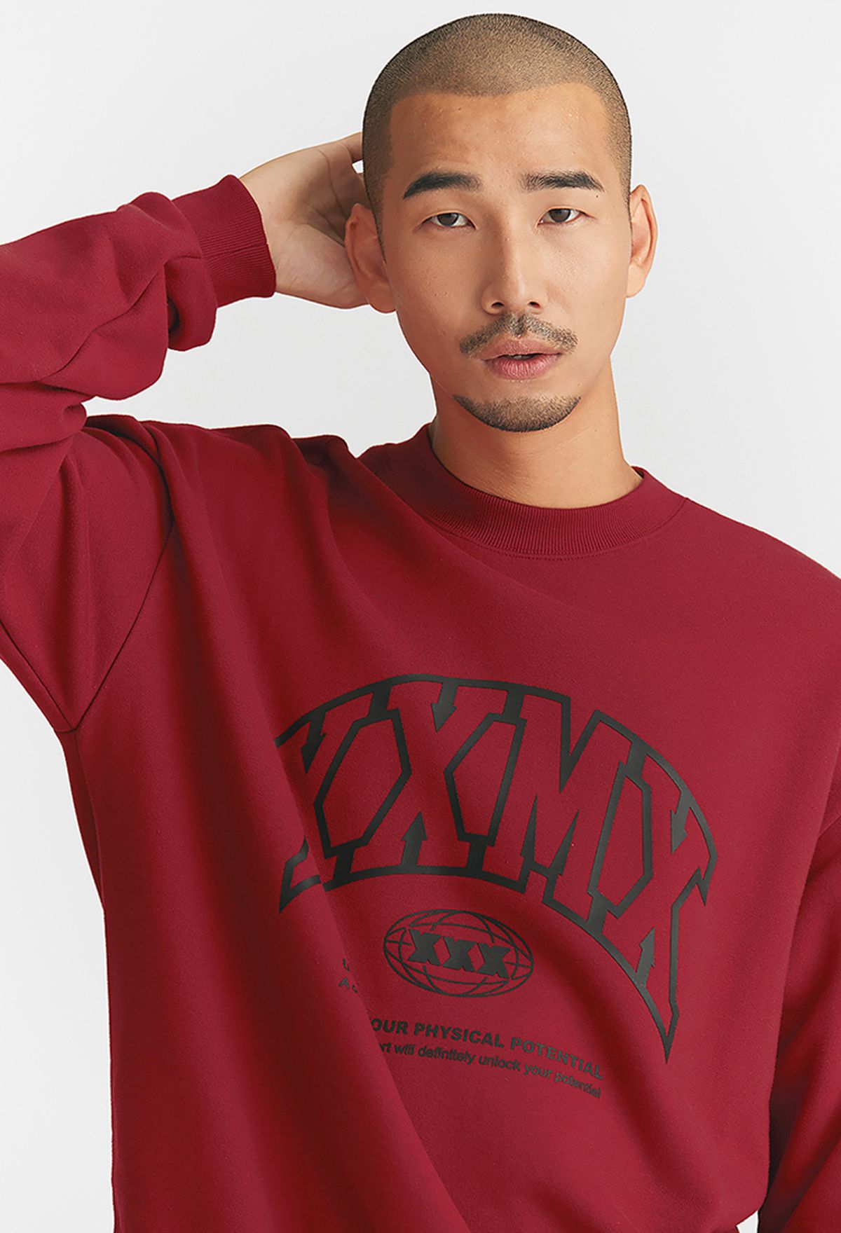  XT2214G_outline logo sweatshirt 