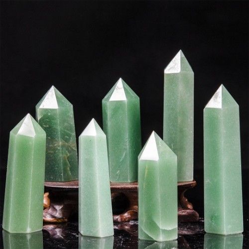 Trụ đá Aventurine (gr) đá Thạch Anh Xanh