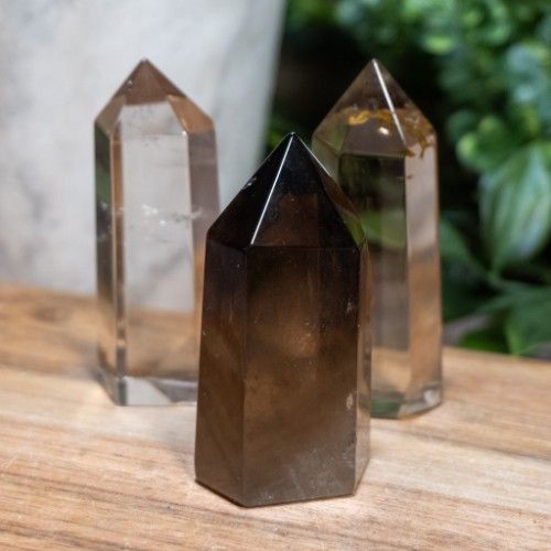 Trụ đá Smoky Quartz (gr) Trụ Thạch anh Khói