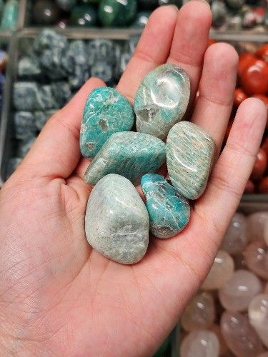 Tumbled Amazonite (gr) Viên Đá Thiên Hà