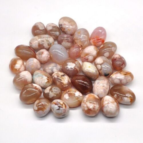 Tumbled Blossom Agate (gr) Viên đá Mã Não Hoa Anh Đào