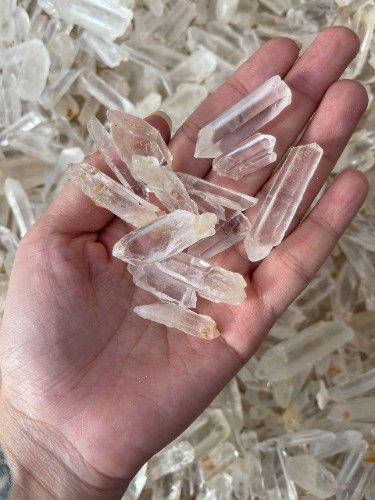 Tinh thể Clear Quartz (gr) Tinh thể Đá Thạch Anh Trắng