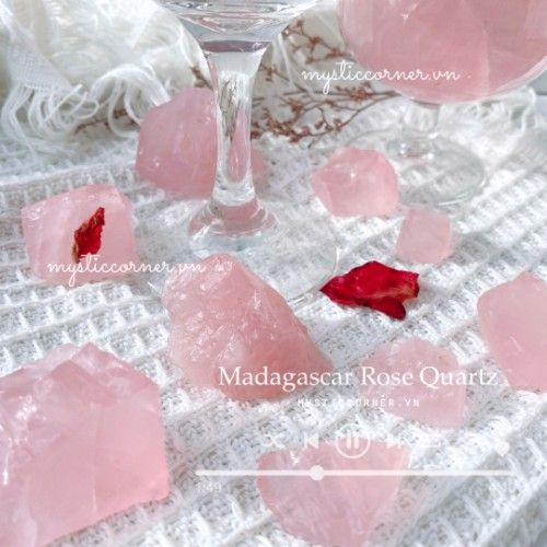 Thô Rose Quartz Madagascar (gr) Đá Thạch anh Hồng Madagascar