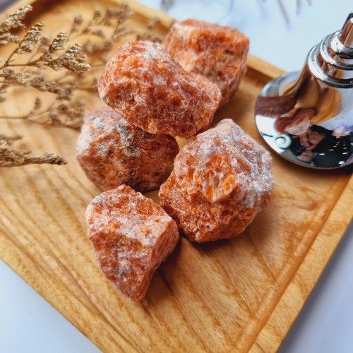 Thô Orchid Calcite / Sunstone (gr) Thô Đá Mặt Trời