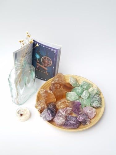 Thô Đá Fluorite đa sắc (gr)