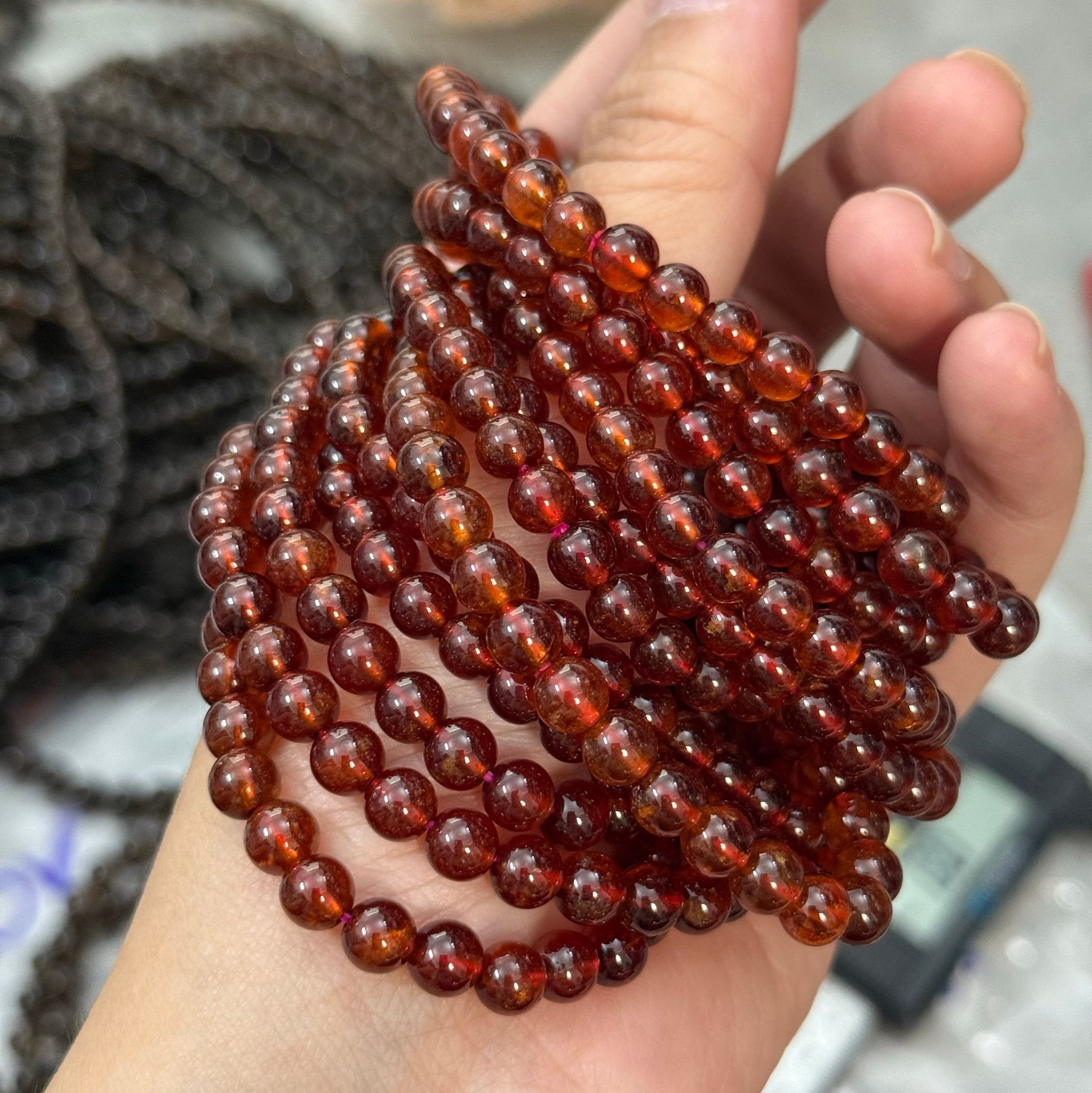 Vòng tay Garnet (Vòng tay đá Ngọc Hồng Lựu)