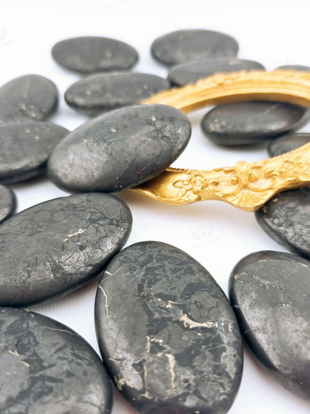 Shungite Palm đá ngăn chặn bức xạ điện từ sóng 5G, đá năng lượng bảo vệ, đá thanh tẩy, đá phong thuỷ