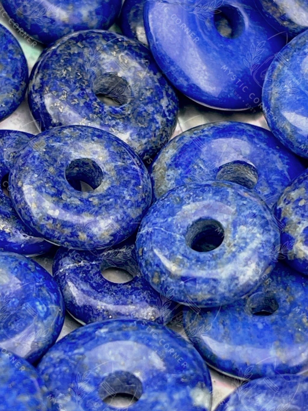 Đồng điếu đá Lapis Lazuli (ngọc lưu ly, đá thiên thanh), đá phong thủy bảo vệ khỏi năng lượng tiêu cực