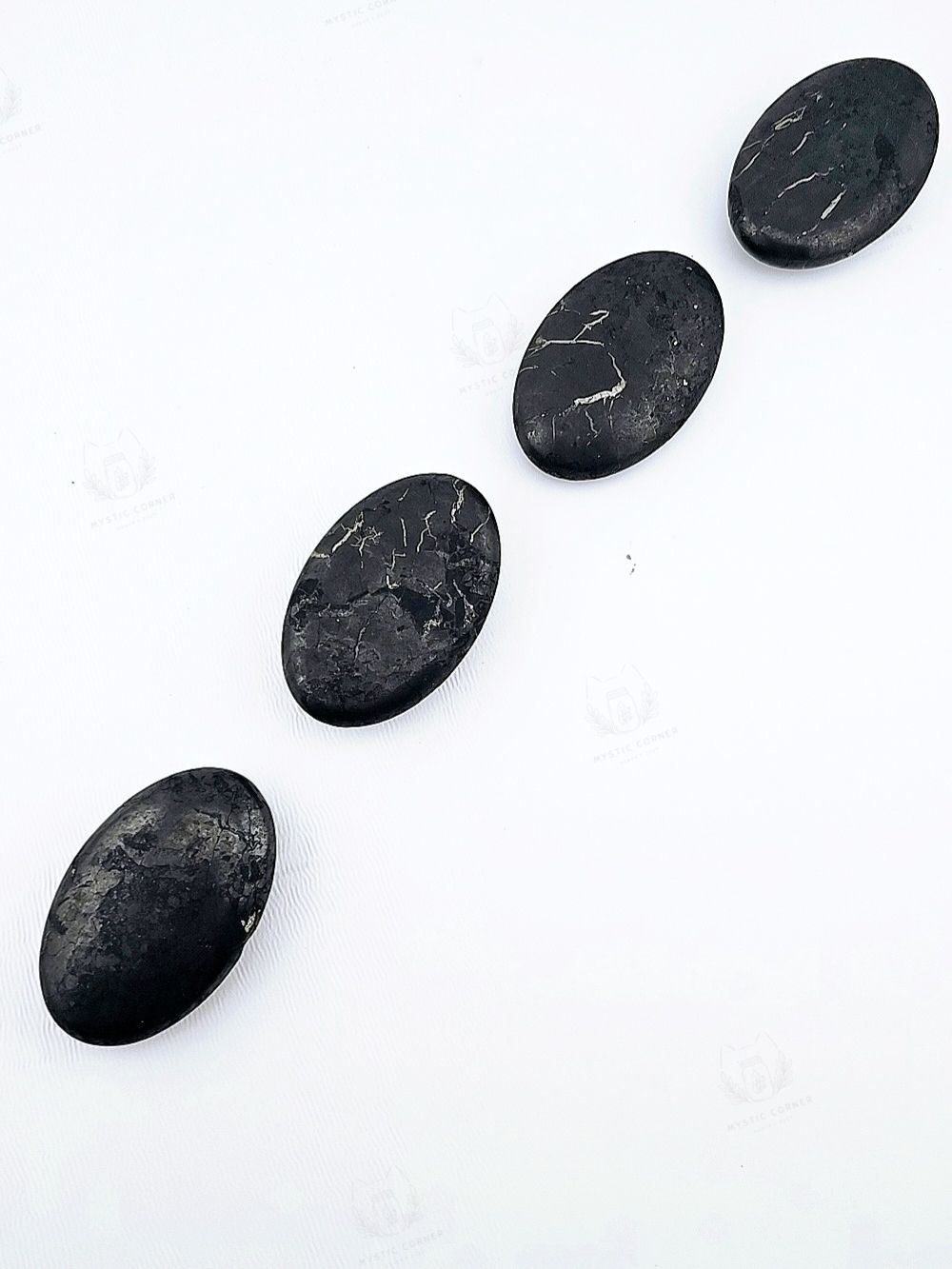 Shungite Palm đá ngăn chặn bức xạ điện từ sóng 5G, đá năng lượng bảo vệ, đá thanh tẩy, đá phong thuỷ