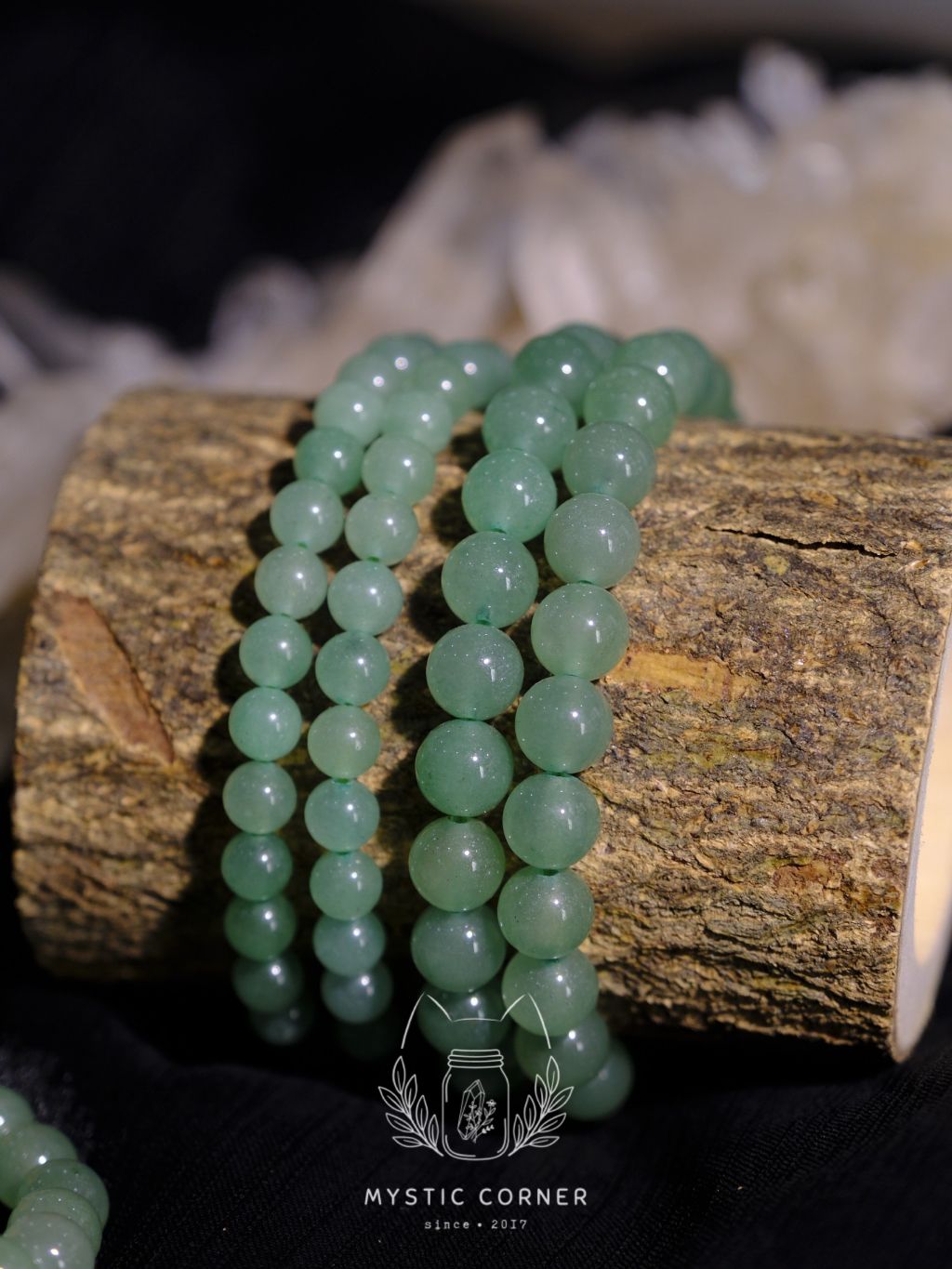 Vòng tay đá phong thuỷ Aventurine hỗ trợ công việc, thành công, may mắn, học tập size 6li, 8li