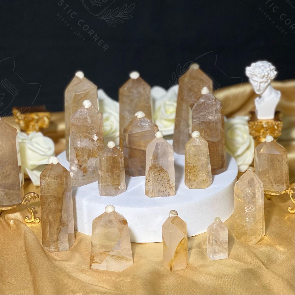 Trụ đá thạch anh Golden Healer Dendritic Quartz