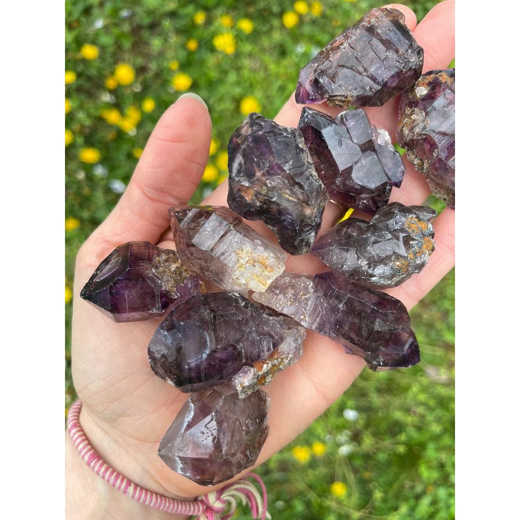 Nấm thạch anh tím Zambia (Amethyst Scepter in Zambia), đá sưu tầm, đá thanh tẩy Tarot, Reiki