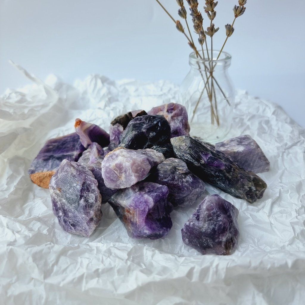Đá thô thạch anh tím (Amethyst)