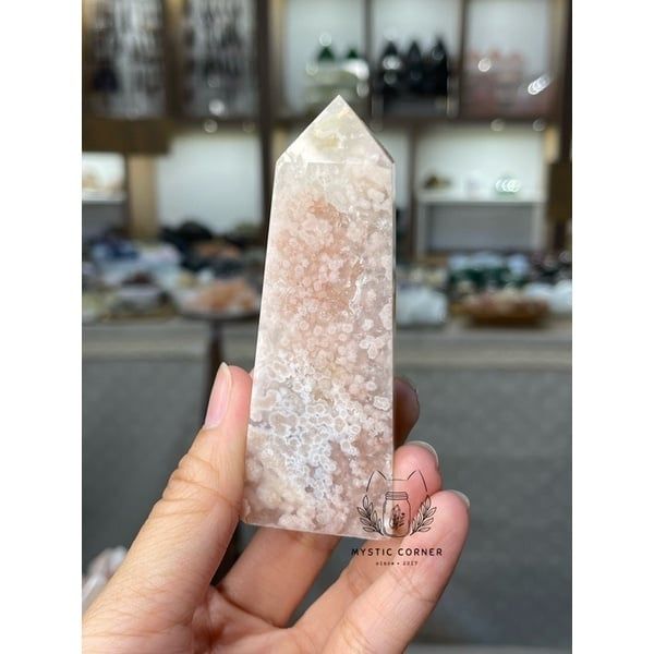 Trụ Blossom Agate (mã não hoa anh đào) loại đẹp