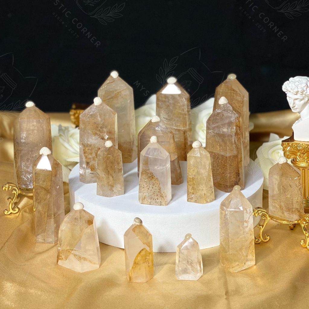 Trụ đá thạch anh Golden Healer Dendritic Quartz