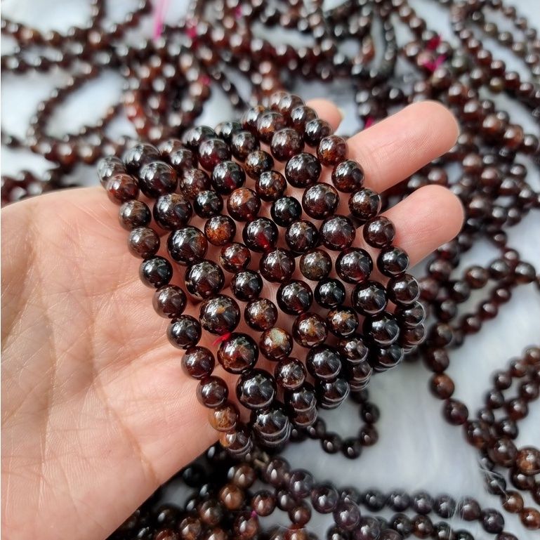 Vòng tay đá Garnet (Ngọc Hồng Lựu) tự nhiên