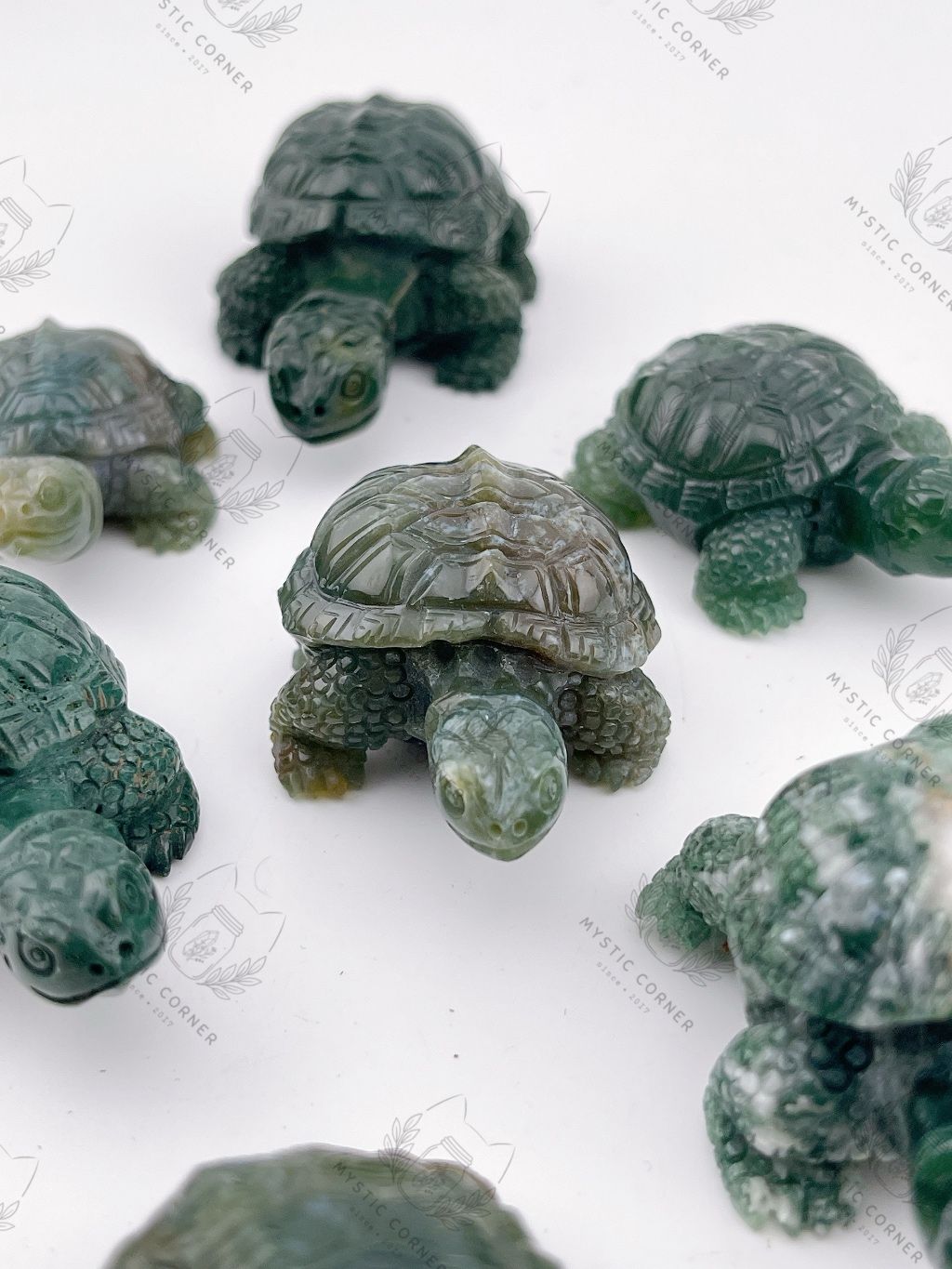 Tượng rùa phong thuỷ đá mã não, jasper tự nhiên mang ý nghĩa bảo vệ may mắn, tài lộc