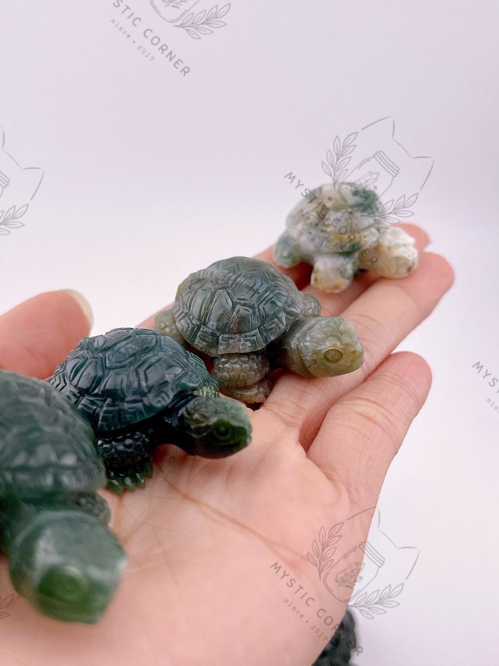 Tượng rùa phong thuỷ đá mã não, jasper tự nhiên mang ý nghĩa bảo vệ may mắn, tài lộc