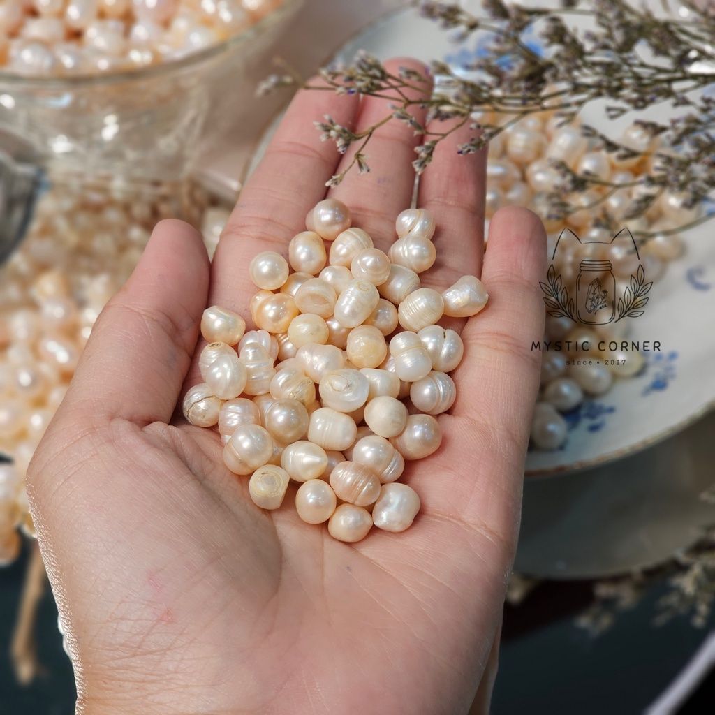 Ngoc Trai Thô nuôi nước ngọt 100% tự nhiên, sưu tầm, đá thạch anh, phong thuỷ, thanh tẩy