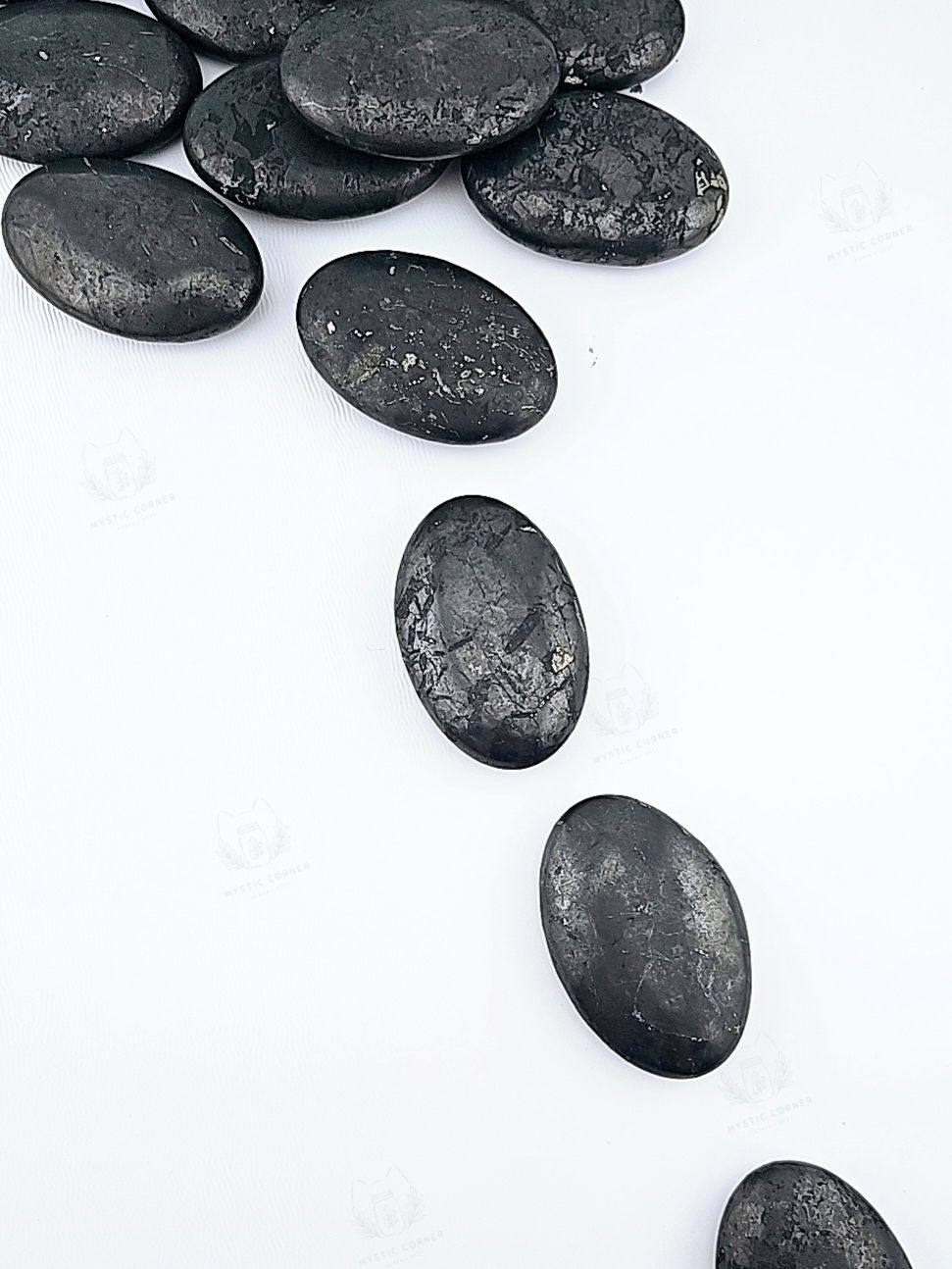Shungite Palm đá ngăn chặn bức xạ điện từ sóng 5G, đá năng lượng bảo vệ, đá thanh tẩy, đá phong thuỷ