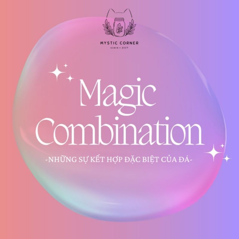 Set Combo đá kết hợp theo công dụng, đá thạch anh, đá thanh tẩy bài Tarot, đá phong thủy
