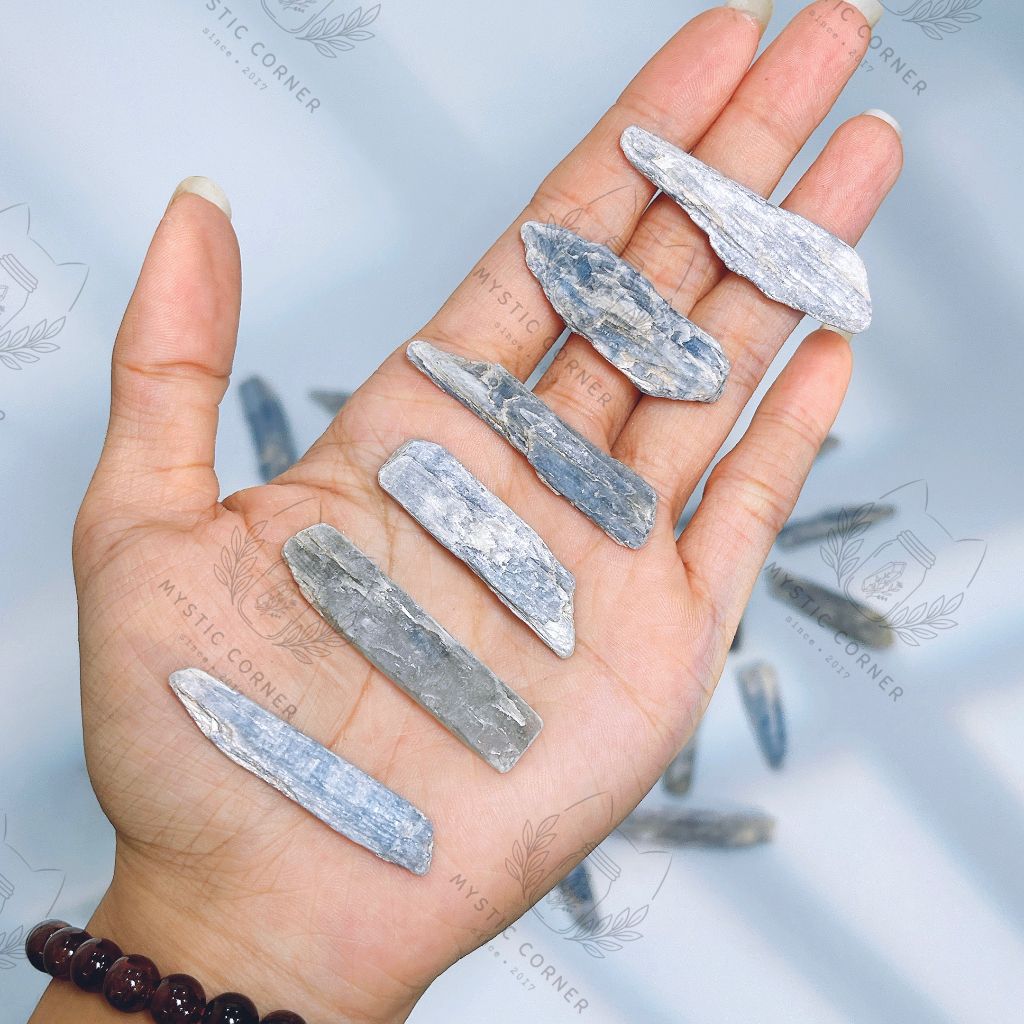 Thanh tinh thể Kyanite thô, đá thanh tẩy bài Tarot, đá phong thủy, thạch anh
