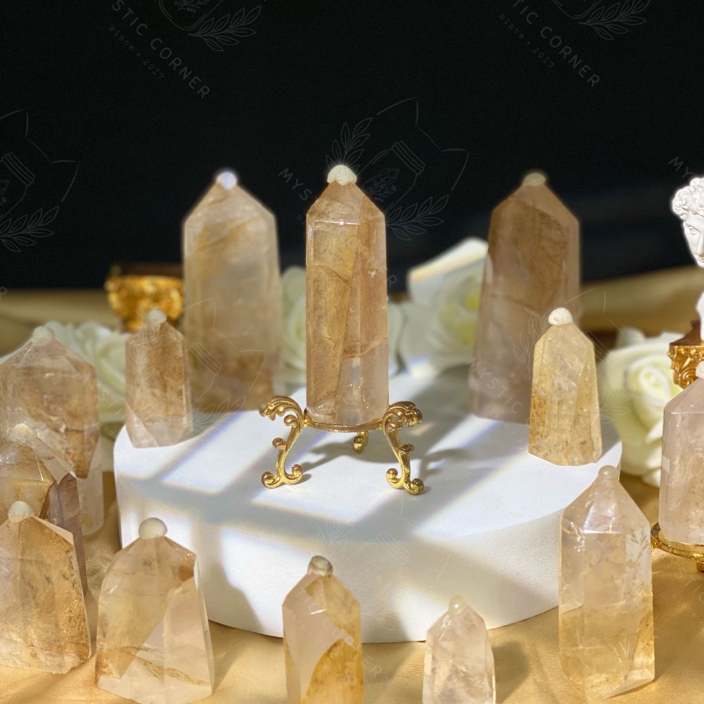 Trụ đá thạch anh Golden Healer Dendritic Quartz