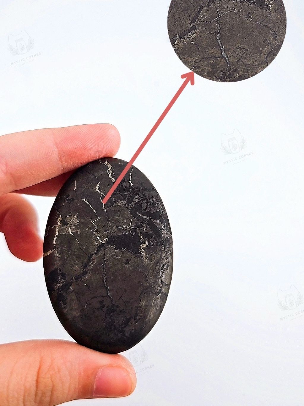 Shungite Palm đá ngăn chặn bức xạ điện từ sóng 5G, đá năng lượng bảo vệ, đá thanh tẩy, đá phong thuỷ