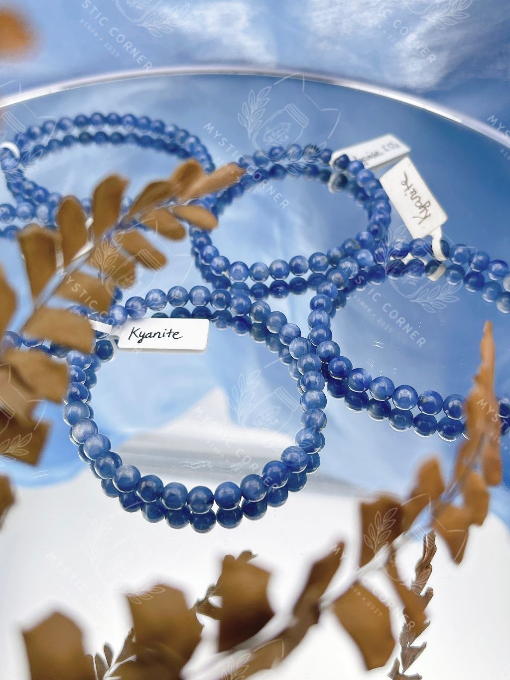 Vòng tay đá phong thuỷ KYANITE tự nhiên size 5.5li