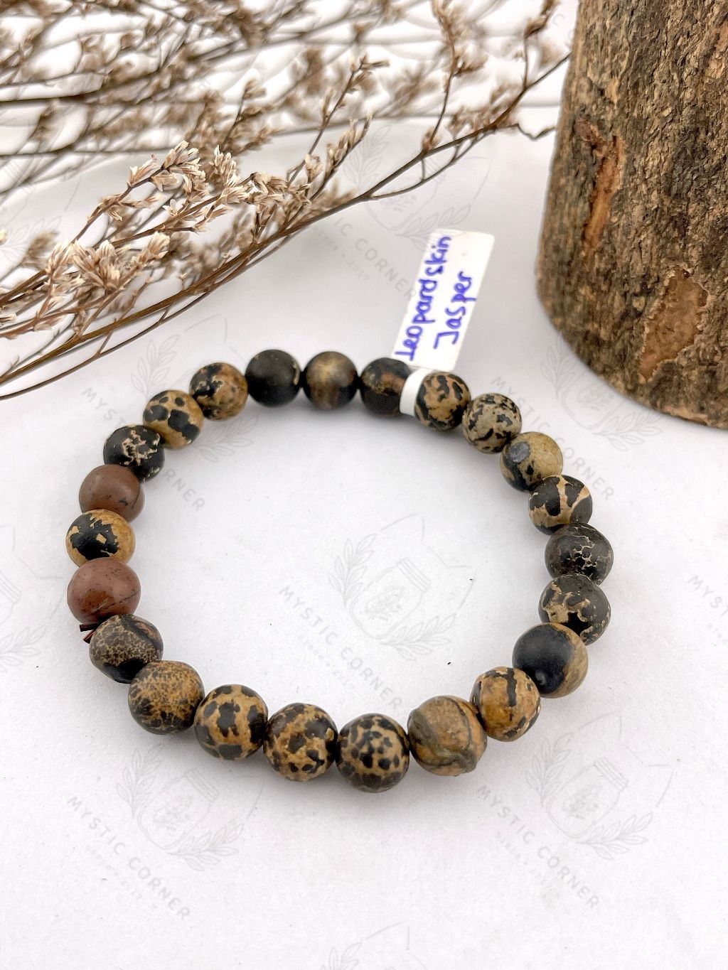 Vòng tay đá phong thuỷ Leopard Skin Jasper hỗ trợ tốt về cả mặt thể chất và tinh thần