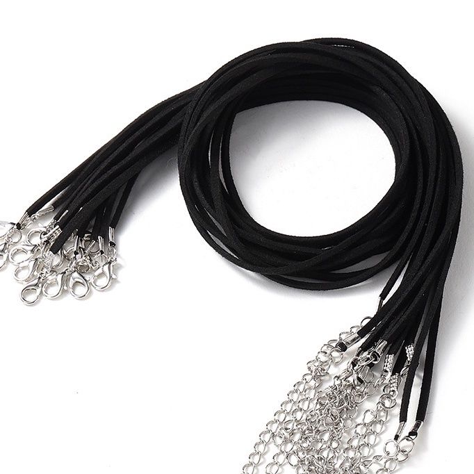 Dây chuyền đeo cổ giả da lộn phong cách bohemian, dây đeo trang sức