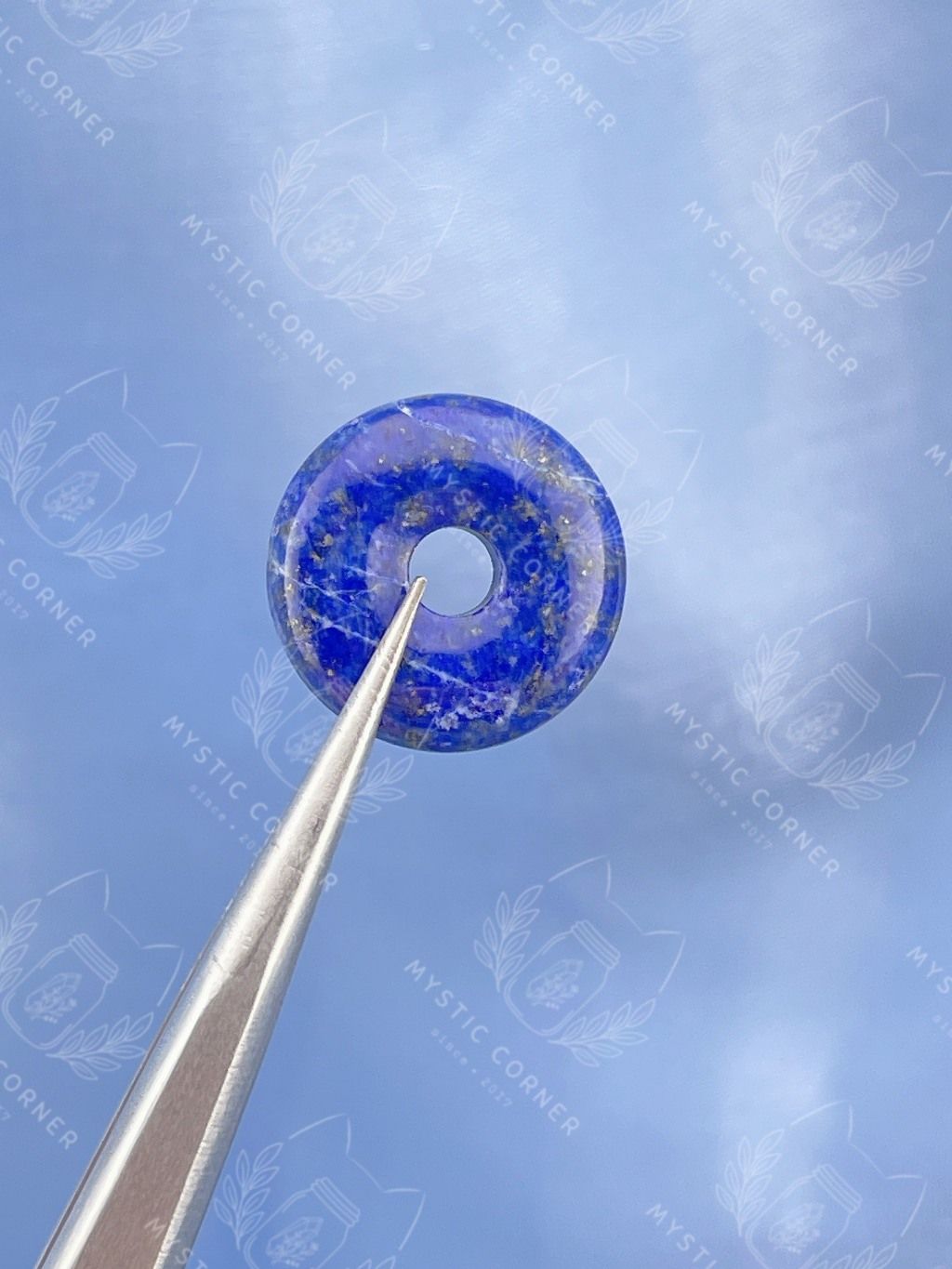 Đồng điếu đá Lapis Lazuli (ngọc lưu ly, đá thiên thanh), đá phong thủy bảo vệ khỏi năng lượng tiêu cực