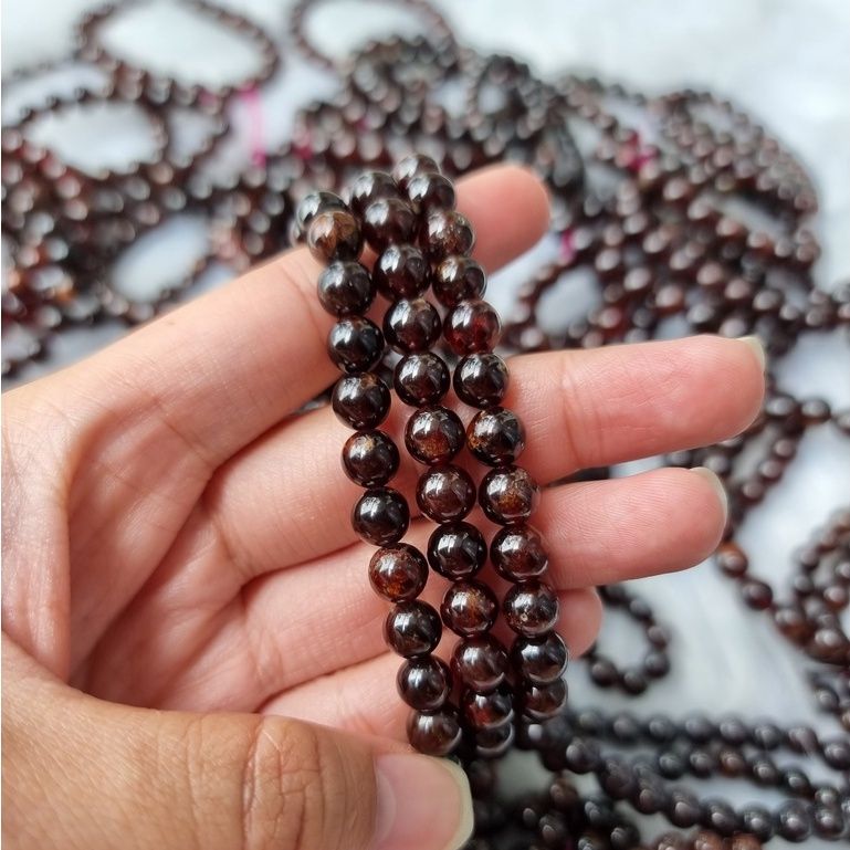 Vòng tay đá Garnet (Ngọc Hồng Lựu) tự nhiên
