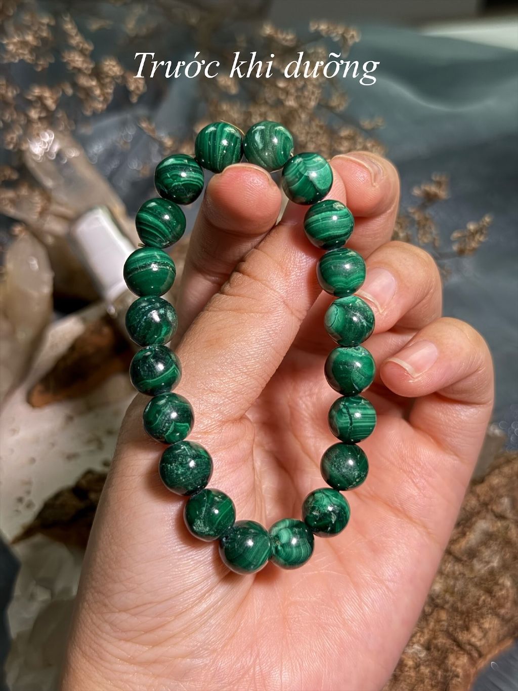Tinh dầu tự nhiên dưỡng Dzi, Ngọc Jade, Vòng Tay Đá Phong Thuỷ, Đá Tinh Thể