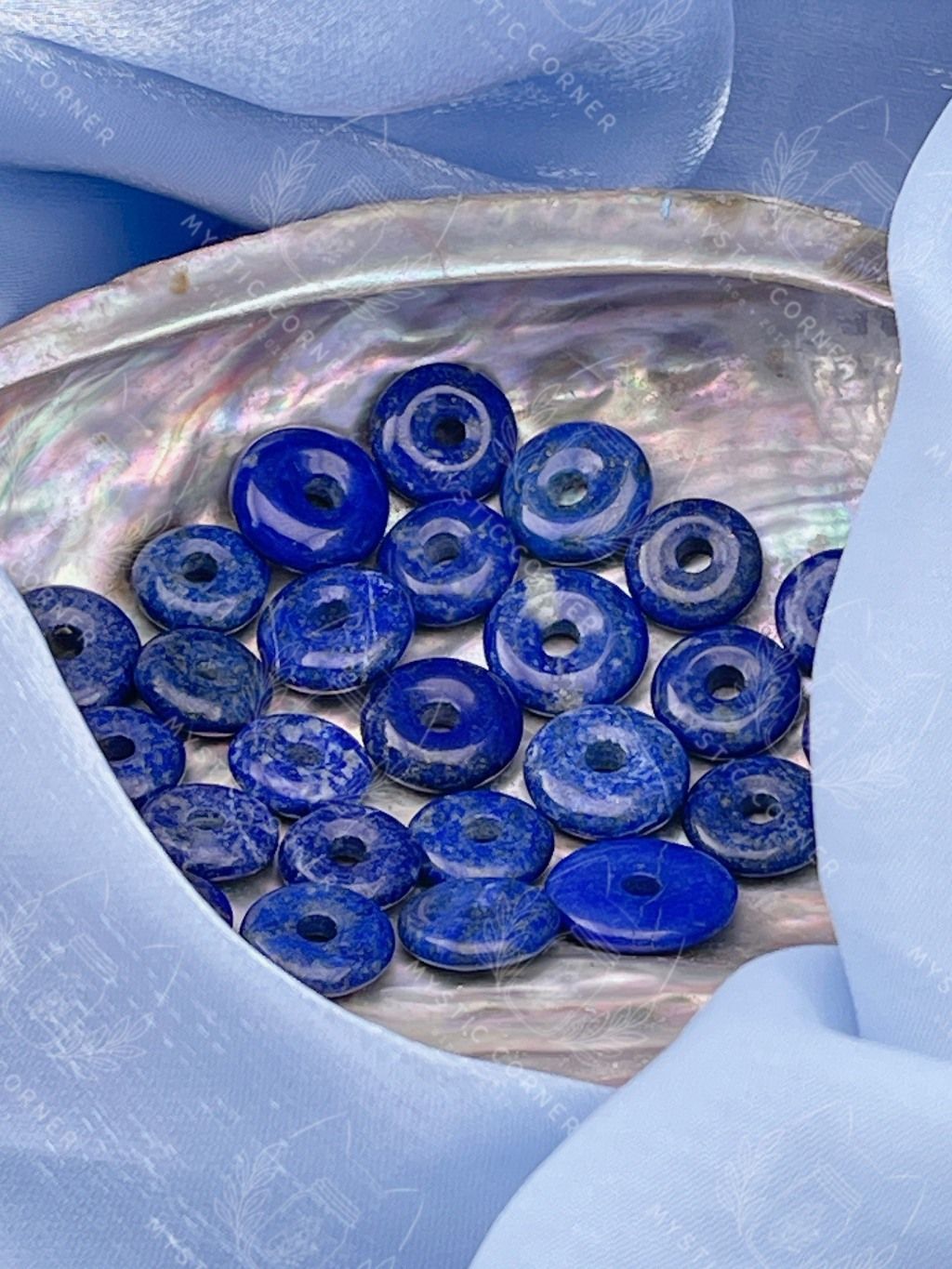 Đồng điếu đá Lapis Lazuli (ngọc lưu ly, đá thiên thanh), đá phong thủy bảo vệ khỏi năng lượng tiêu cực