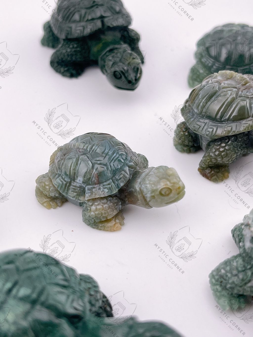 Tượng rùa phong thuỷ đá mã não, jasper tự nhiên mang ý nghĩa bảo vệ may mắn, tài lộc