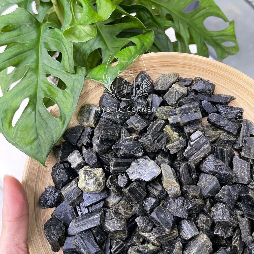 Đá thô Green Tourmaline chuyển hóa năng lượng tiêu cực, đá thanh tẩy, đá phong thủy, Reiki