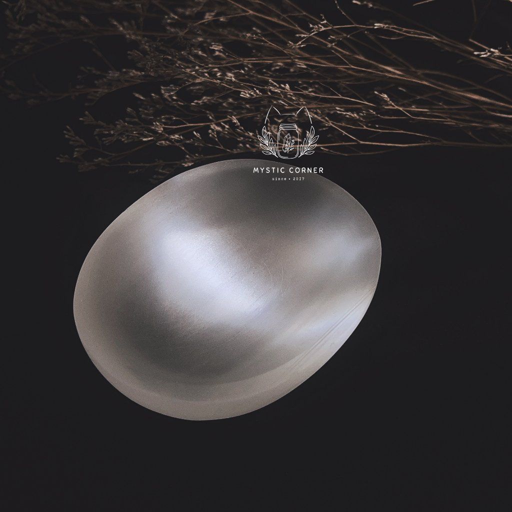 Chén sạc tinh thể Selenite (Selenite bowl), Chén thanh tẩy đá thạch anh, đá phong thủy, Reiki