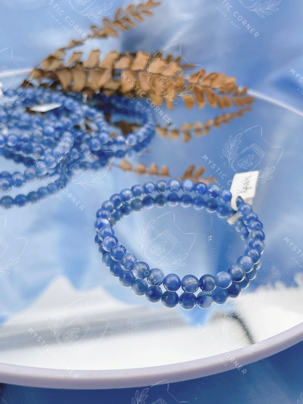 Vòng tay đá phong thuỷ KYANITE tự nhiên size 5.5li