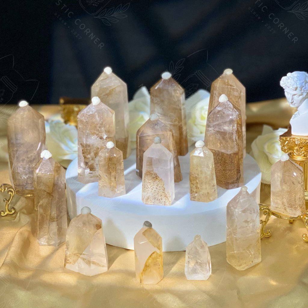 Trụ đá thạch anh Golden Healer Dendritic Quartz