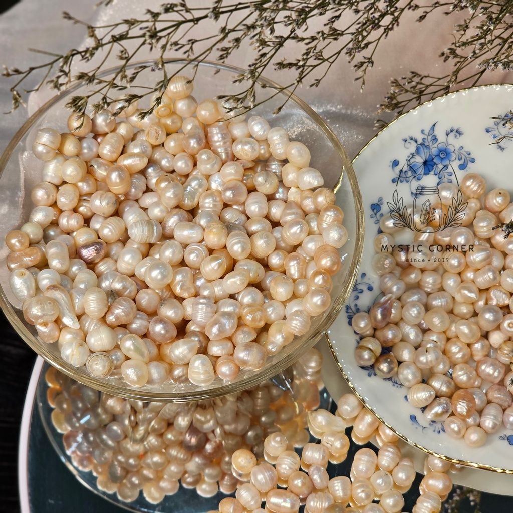 Ngoc Trai Thô nuôi nước ngọt 100% tự nhiên, sưu tầm, đá thạch anh, phong thuỷ, thanh tẩy