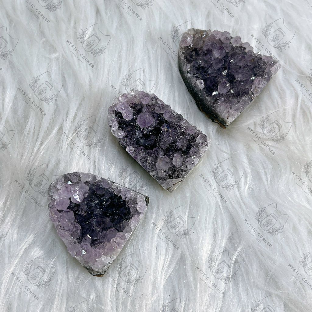 Hốc thạch anh tím mini (Amethyst cluster/geode)