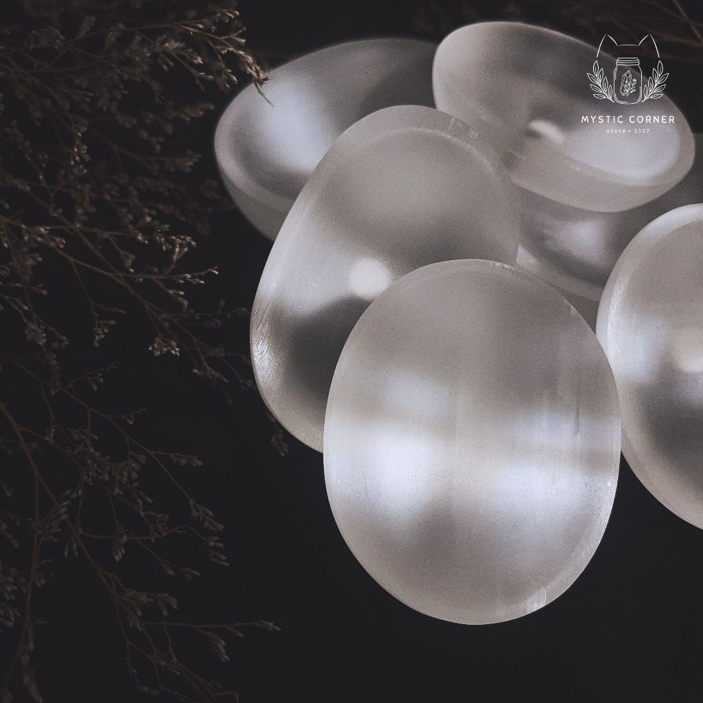 Chén sạc tinh thể Selenite (Selenite bowl), Chén thanh tẩy đá thạch anh, đá phong thủy, Reiki