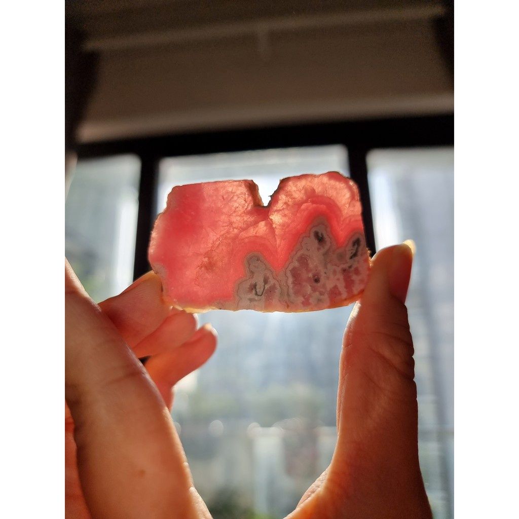 Đá thô Đá Đào Hoa (Rhodochrosite) - Đá thanh tẩy Tarot, Reiki, thiền định