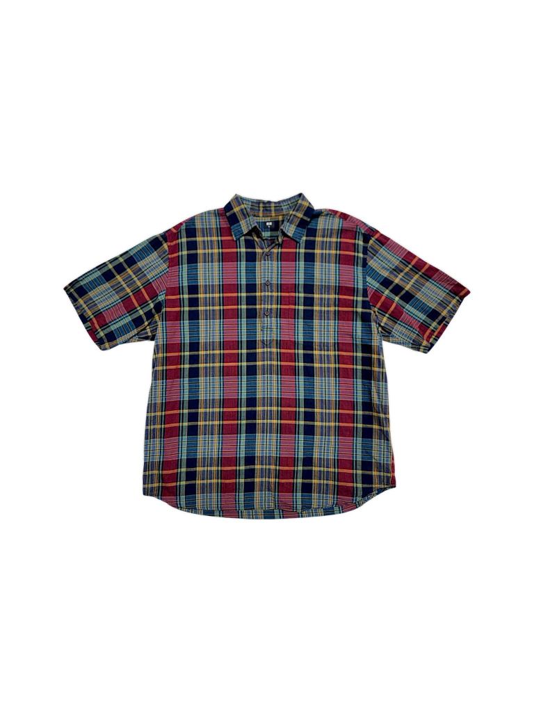 |SIZE XXL| UNIQLO PLAID POPOVER SHIRT AOXXL-6945