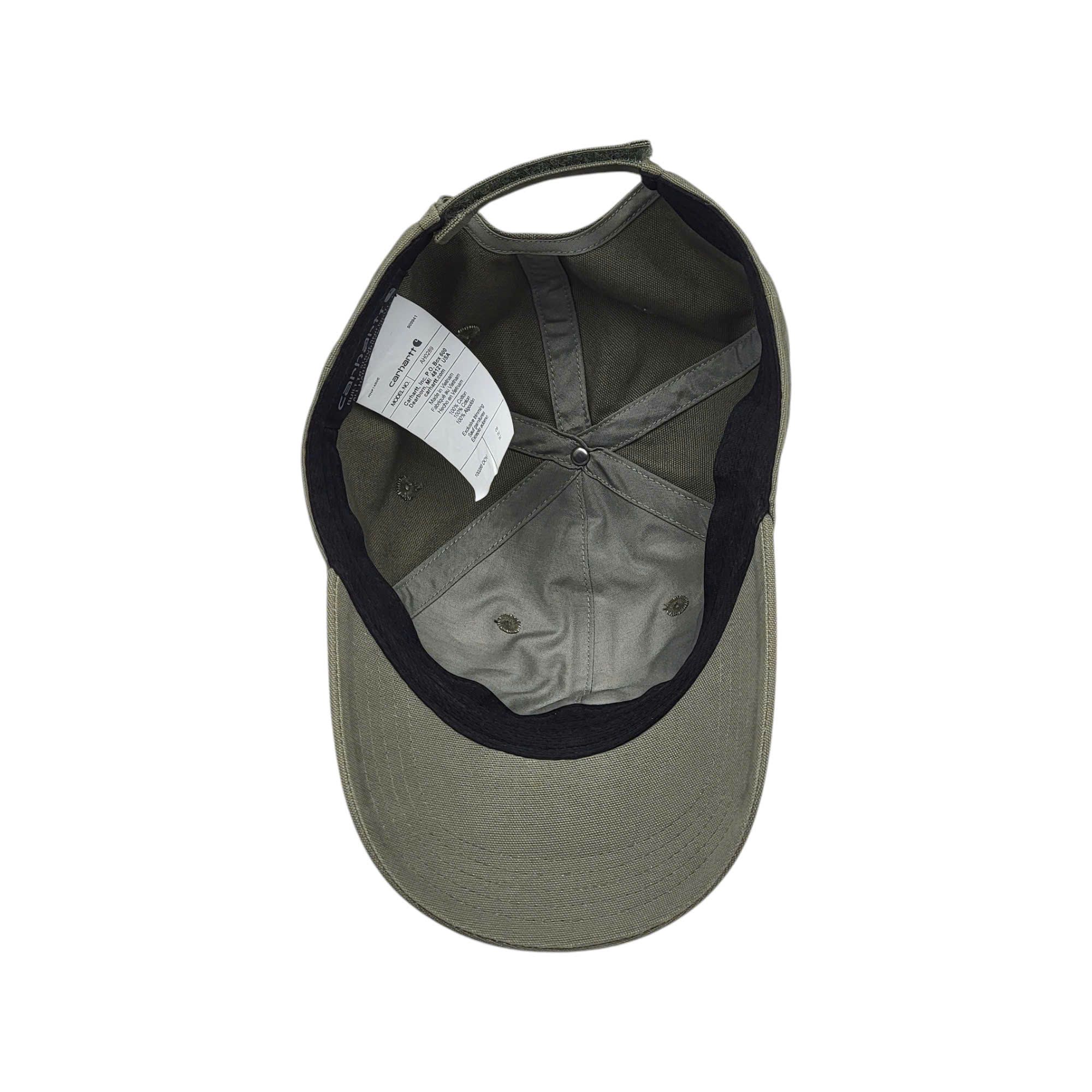 CARHARTT CANVAS DUSTY OLIVE CAP AH0289