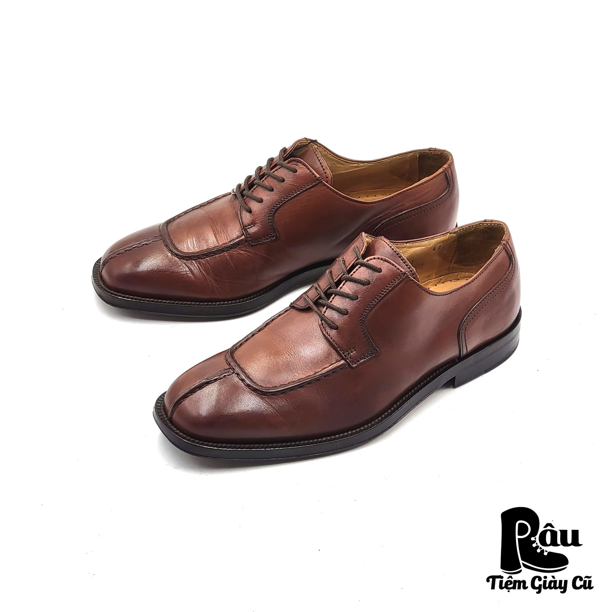 |SIZE 38| HAWKINS BROWN SPLIT-TOE DERBY SHOES AR38-6832