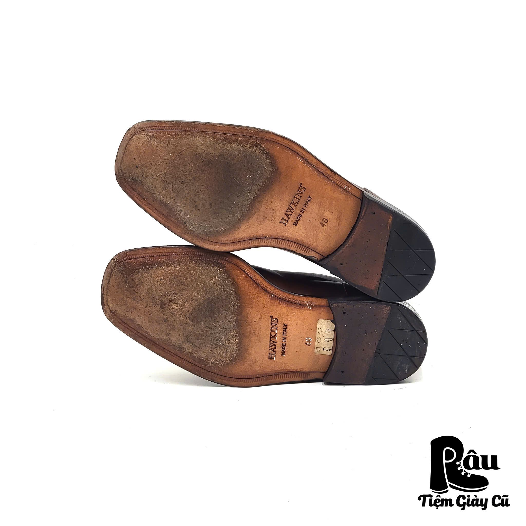 |SIZE 38| HAWKINS BROWN SPLIT-TOE DERBY SHOES AR38-6832